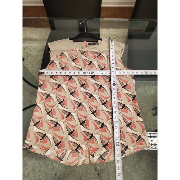 APT 9 Women's Gray 100% Polyester Round Neck Sleeveless Casual Top Blouse Large - Picture 10 of 11